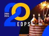 EDPS 20th anniversary celebration cake