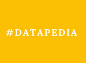 yellow background and hashtag #datapedia