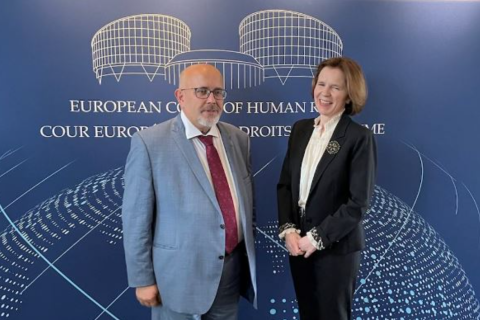 EDPS Supervisor, Wojciech Wiewiórowski, meeting with Ms. Síofra O'Leary, the President of European Court of Human Rights in Strasbourg