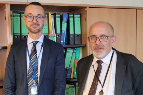 EDPS Supervisor, Wojciech Wiewiórowski, meeting with Mr. Giancarlo Cardinale, Director of the Commissioner for Human Rights, Council of Europe, in Strasbourg