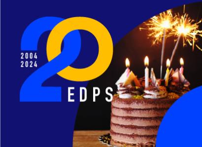 EDPS 20th anniversary celebration cake